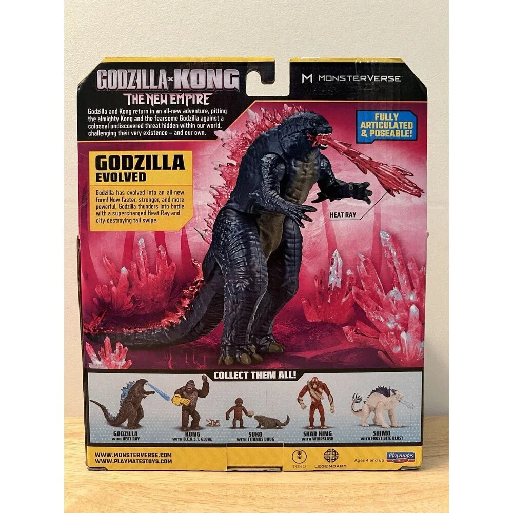 Godzilla x Kong Evolved 6in Figure Heat Ray Playmates NIB